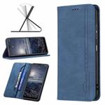 For Nokia G21 / G11 Magnetic RFID Blocking Anti-Theft Leather Phone Case(Blue)