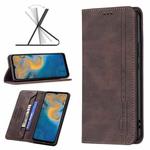 For ZTE Blade A51 Magnetic RFID Blocking Anti-Theft Leather Phone Case(Brown)