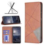 For Nokia G21 / G11 Prismatic Invisible Magnetic Leather Phone Case(Brown)
