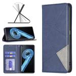 For OPPO A36 4G / A96 4G / A76 4G / K10 4G / Realme 9i Prismatic Invisible Magnetic Leather Phone Case(Blue)