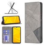 For ZTE Blade A71 Prismatic Invisible Magnetic Leather Phone Case(Grey)