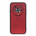 For Honor Magic4 Two-color Calf Texture PU Phone Case(Red)