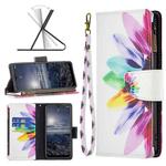 For Nokia G21 / G11 Colored Drawing Pattern Zipper Leather Phone Case(Sun Flower)