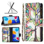 For Xiaomi Redmi Note 11 Colored Drawing Pattern Zipper Leather Phone Case(Big Tree)