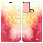 For ZTE Blade A52 Watercolor Pattern Horizontal Flip Leather Phone Case(Spring Cherry)