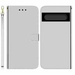 For Google Pixel 7 Pro 5G Imitated Mirror Surface Horizontal Flip Leather Phone Case(Silver)