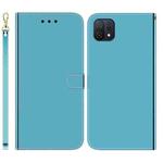 For OPPO A16K Imitated Mirror Surface Horizontal Flip Leather Phone Case(Blue)