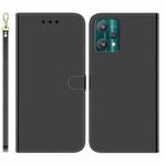 For Realme 9 Pro Imitated Mirror Surface Horizontal Flip Leather Phone Case(Black)