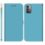 For Nokia G11 / G21 Imitated Mirror Surface Horizontal Flip Leather Phone Case(Blue)