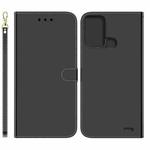 For ZTE Blade A52 Imitated Mirror Surface Horizontal Flip Leather Phone Case(Black)