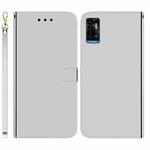 For ZTE Blade A72 / V40 Vita Imitated Mirror Surface Horizontal Flip Leather Phone Case(Silver)