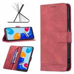 For Xiaomi Redmi Note 11 Magnetic Clasp RFID Blocking Anti-Theft Leather Case(Red)