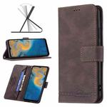 For ZTE Blade A51 Magnetic Clasp RFID Blocking Anti-Theft Leather Case(Brown)