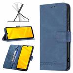 For ZTE Blade A71 Magnetic Clasp RFID Blocking Anti-Theft Leather Case(Blue)