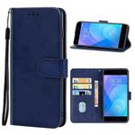 Leather Phone Case For Meizu M6 Note(Blue)