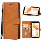 Leather Phone Case For Ulefone Armor X10 Pro(Brown)