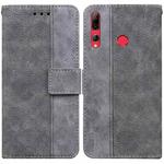 For Huawei P smart+ 2019/Enjoy 9s/Honor 10i/20i/20 Lite Geometric Embossed Leather Phone Case(Grey)