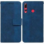 For Huawei P smart+ 2019/Enjoy 9s/Honor 10i/20i/20 Lite Geometric Embossed Leather Phone Case(Blue)