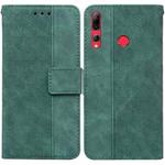 For Huawei P smart+ 2019/Enjoy 9s/Honor 10i/20i/20 Lite Geometric Embossed Leather Phone Case(Green)
