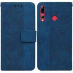 For Huawei P smart Z/Y9 Prime 2019/Honor 9X Foreign Version Geometric Embossed Leather Phone Case(Blue)