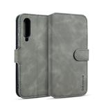 For Xiaomi 9 Pro DG.MING Retro Oil Side Horizontal Flip Case with Holder & Card Slots & Wallet(Grey)
