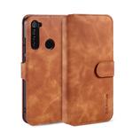 For Xiaomi Redmi Note 8T DG.MING Retro Oil Side Horizontal Flip Case with Holder & Card Slots & Wallet(Brown)