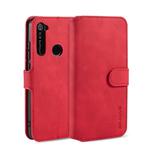 For Xiaomi Redmi Note 8T DG.MING Retro Oil Side Horizontal Flip Case with Holder & Card Slots & Wallet(Red)