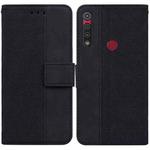 For Motorola Moto G8 Play / One Macro Geometric Embossed Leather Phone Case(Black)