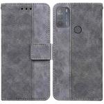 For Motorola Moto G50 Geometric Embossed Leather Phone Case(Grey)