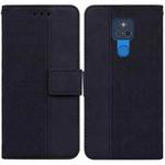 For Motorola Moto G Play 2021 Geometric Embossed Leather Phone Case(Black)