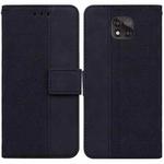 For Motorola Moto G Power 2021 Geometric Embossed Leather Phone Case(Black)