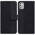 For Motorola Moto G Stylus 2021 Geometric Embossed Leather Phone Case(Black)