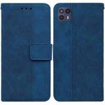 For Motorola Moto G50 5G Geometric Embossed Leather Phone Case(Blue)