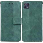 For Motorola Moto G50 5G Geometric Embossed Leather Phone Case(Green)