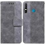 For Infinix Hot 8 X650 CC7 Geometric Embossed Leather Phone Case(Grey)