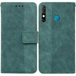 For Infinix Hot 8 X650 CC7 Geometric Embossed Leather Phone Case(Green)