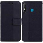 For Infinix Hot 8 X650 CC7 Geometric Embossed Leather Phone Case(Black)