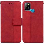 For Infinix Smart 5 X657 / Hot 10 Lite Geometric Embossed Leather Phone Case(Red)