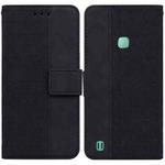 For Infinix Smart HD 2021 X612 Geometric Embossed Leather Phone Case(Black)