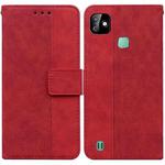 For Infinix Smart HD 2021 X612 Geometric Embossed Leather Phone Case(Red)