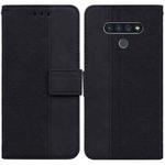 For LG Stylo 6 / K71 Geometric Embossed Leather Phone Case(Black)