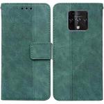 For Tecno Camon 16 Premier Geometric Embossed Leather Phone Case(Green)