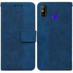 For Tecno Spark Go 2020 / Spark 6 Go Geometric Embossed Leather Phone Case(Blue)