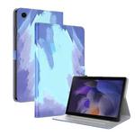 For Samsung Galaxy Tab А9 Watercolor Pattern Flip Leather Tablet Case(Winter Snow)