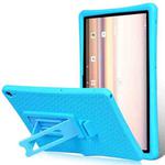 For Nokia T20 Silicone Tablet Case with Holder(Blue)