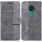 For Nokia 6.2 / 7.2 Geometric Embossed Leather Phone Case(Grey)
