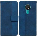 For Nokia 6.2 / 7.2 Geometric Embossed Leather Phone Case(Blue)