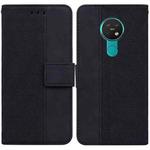 For Nokia 6.2 / 7.2 Geometric Embossed Leather Phone Case(Black)