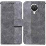 For Nokia G10 / G20 Geometric Embossed Leather Phone Case(Grey)