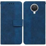 For Nokia G10 / G20 Geometric Embossed Leather Phone Case(Blue)